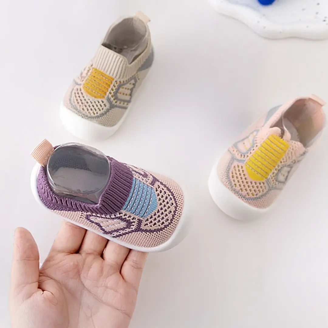 Pack Bébé 3 Sneakers Fille - Confort & Style : Violet, Rose, Beige | BB Shoes BB Shoes